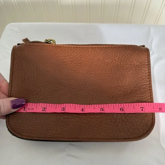 Madewell The Simple Pouch Belt Bag Brown Leather Sling Bag Purse Fanny Pack - Picture 13 of 15